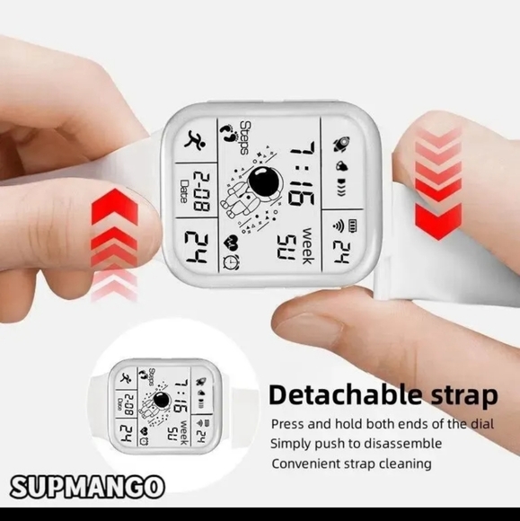 LED White Watch Unisex - Picture 9 of 11